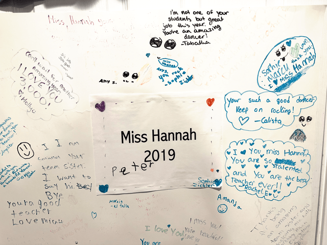 Artwork by one of Hannah's former students