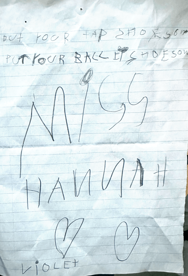 Artwork by one of Hannah's former students